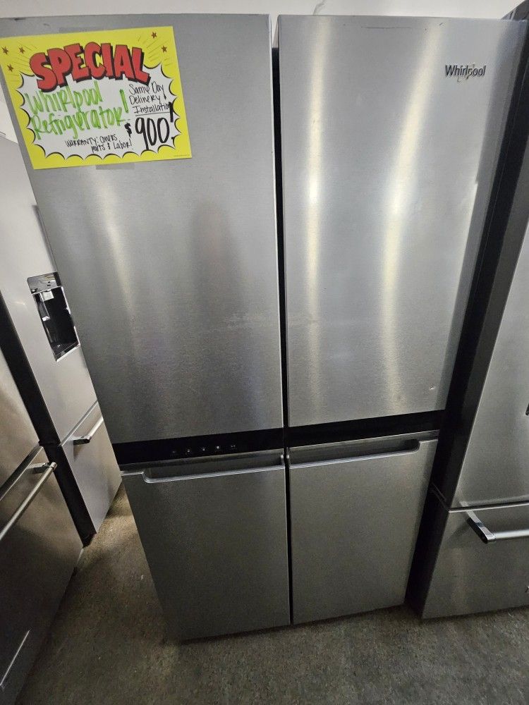 Whirlpool 4 Door Stainless Steel Refrigerator 