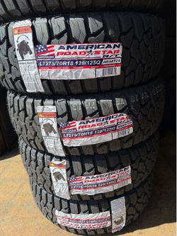 LT275/70/18 AMERICAN ROAD STAR RT 4 NEW TIRES INSTALLED ✅ INSTALADAS ✅