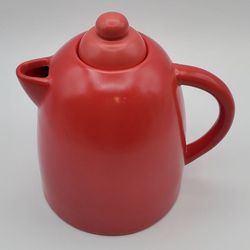 MSRF Inc Design Studio Tea Pot Pitcher Coral Ceramic w/ Lid