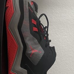 Jordan Air Jordan One Take 4 Bred Black/Red/Gray Mesh Basketball Sneaker