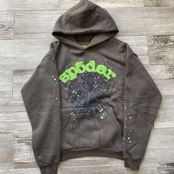 Brown/Green Sp5der hoodie