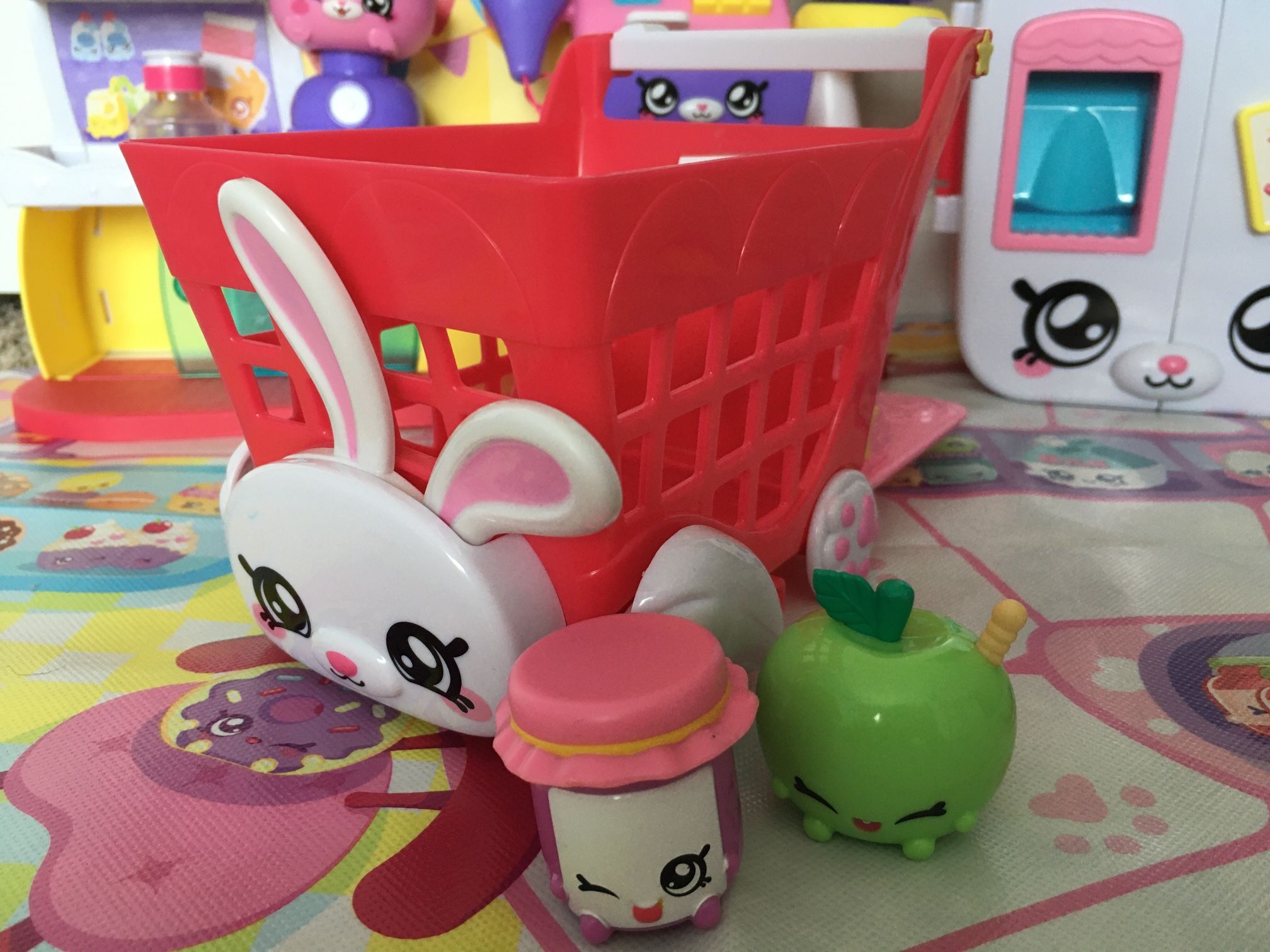 Carrito De Compras Kindi Kids – Accesorio Para Muñecas Snack Time, Juego Imaginativo De Supermercado, Para Niños De 3+ Años