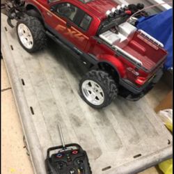 huge red FX4 r/c truck