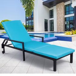 Rattan Patio Lounge Chair. (We Have Two Available Price Is Per.