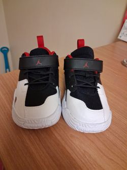 Jordan Kids Mid-Top Sneakers Black White Red