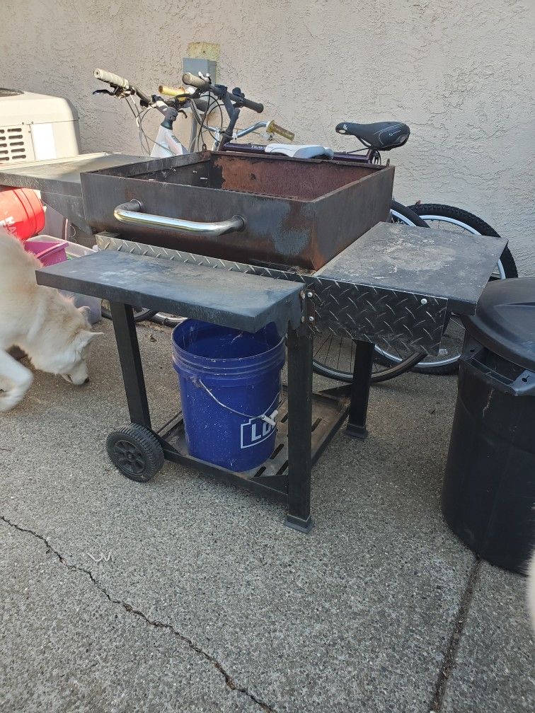 Charcoal GRILL. With A Bag Of Charcoal OBO
