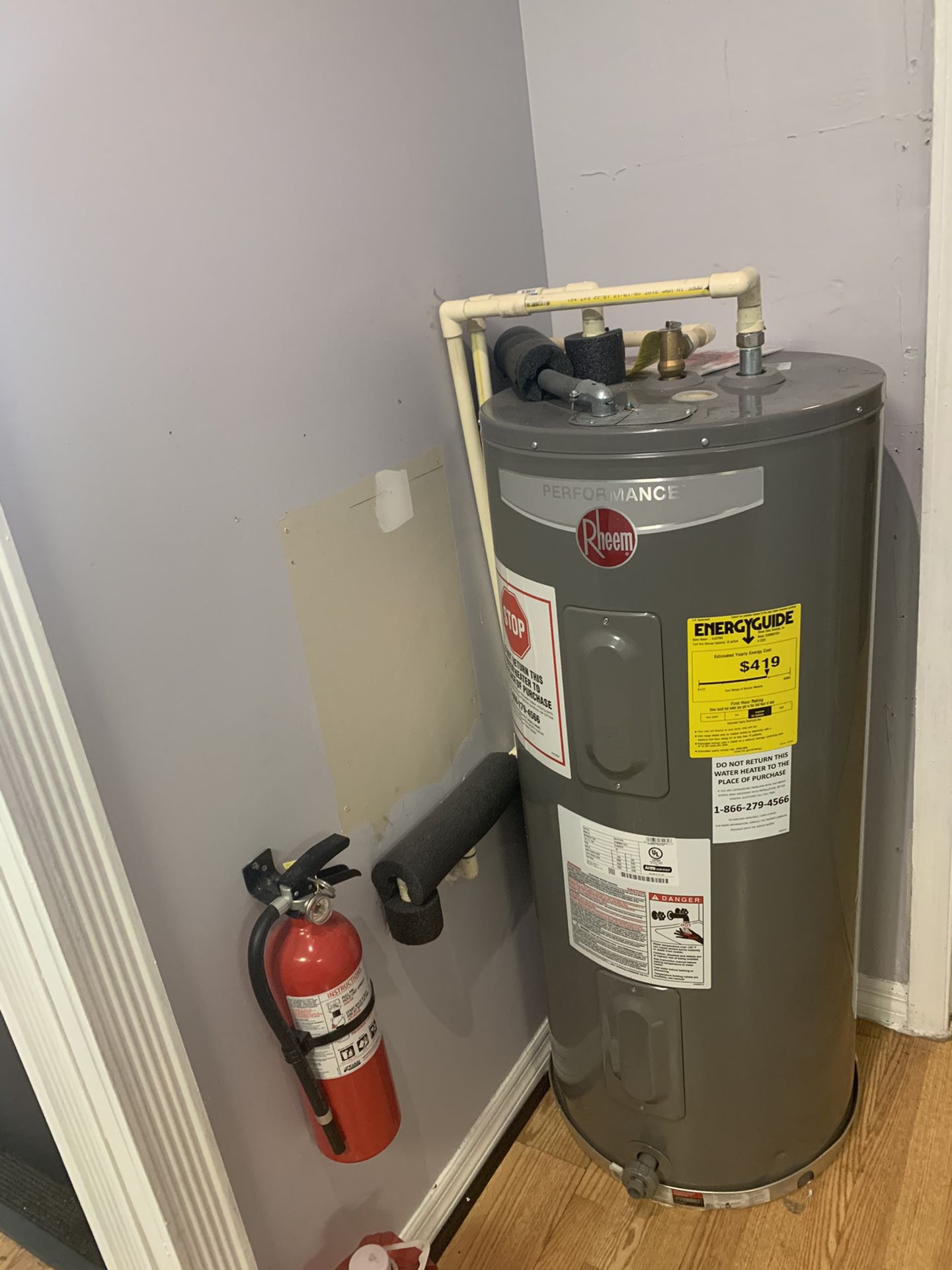 Electric water heater only use for couple months