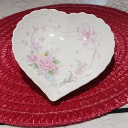 "Mikasa" Valentines Floral Trinket Dish/ Candy Dish