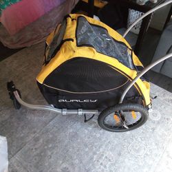 Used Burley Tail Wagon Bike Dog Trailer w/ Handle Bars &  One Wheel Stroller Kit $200 Obo