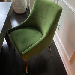 Green Velour Chairs 