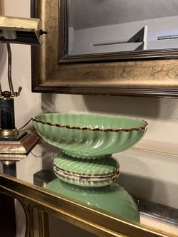 Vintage Green Bowl