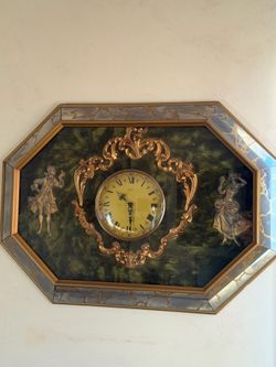 Vintage Wall Clock - Rococo Design