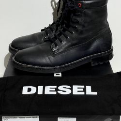 Diesel D-Throuper DBB Z Mens Black Casual Dress Boots / Combat US 12 EU 45