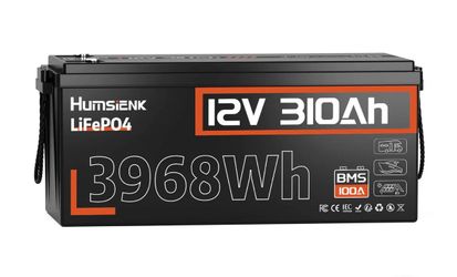 Humsienk 12V 310Ah LiFePO4 Battery