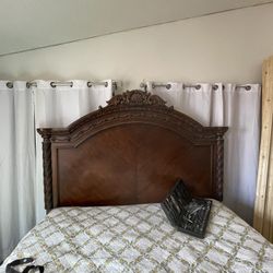 King Size Bed Frame Plus Mattress And Boxspring