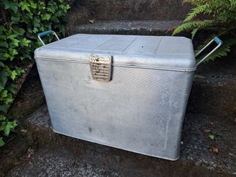 Vintage Aluminum Cooler