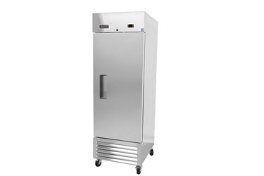 NEW commercial Single Solid Door 27" W Upright Refrigerator, Stainless Steel with 23 Cu. Ft For Restaurants, Bars, Shops, Food Stores.
