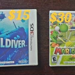 Brand New Mario Tennis Open 3DS & Nintendo StillDiver 3DS