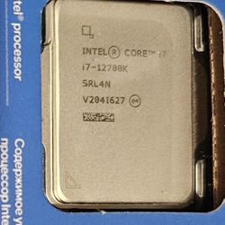 Intel Core I7-12700k CPU 