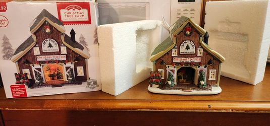 A Few Christmas Village Decorations
