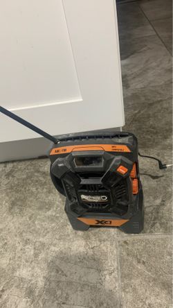 Rigid battery powered radio