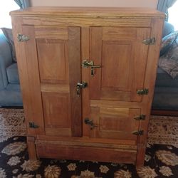 Antique Oak Icebox