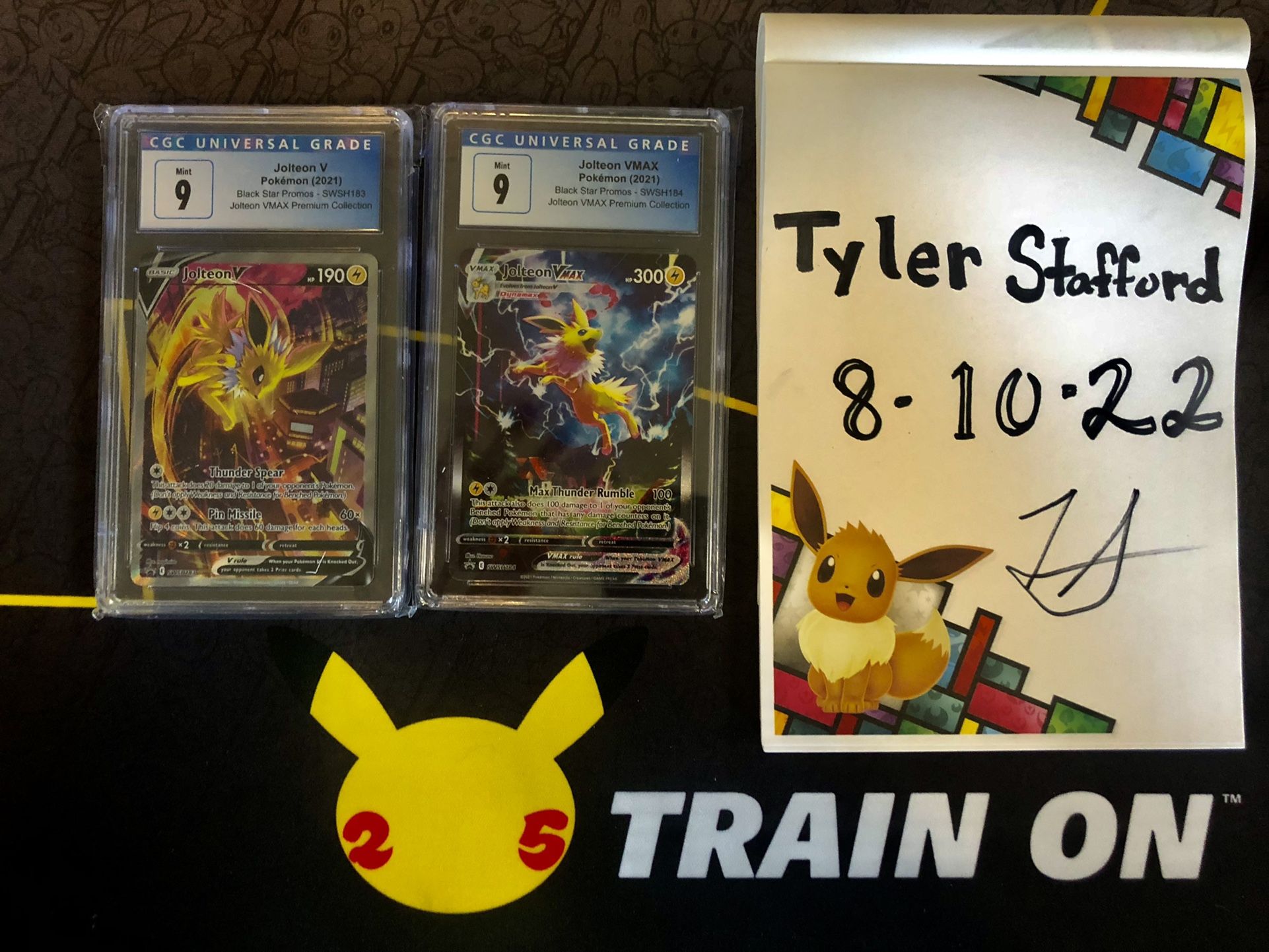 CGC Graded Pokémon Trading Cards Jolteon V & VMAX