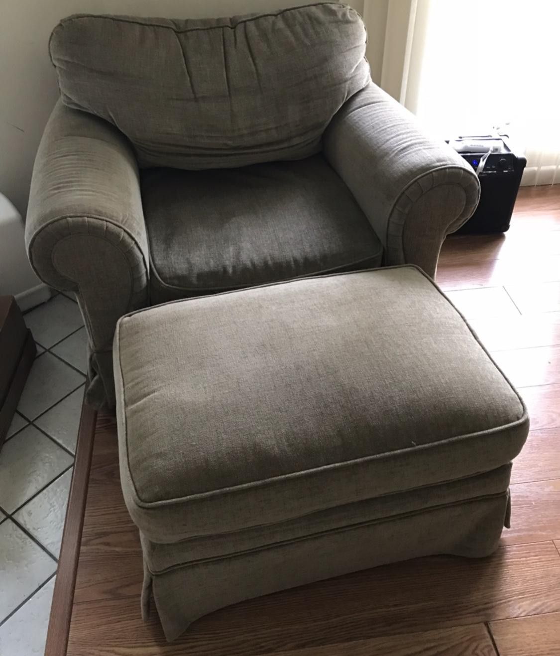 Comfy chair and Ottoman