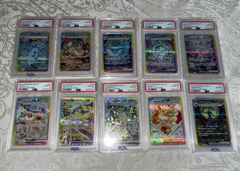 Pokemon 2024 PRISMATIC EVOLUTION TERASTAL FESTIVAL SAR MASTER SET PSA 10 