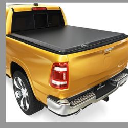 YITAMOTOR Soft Roll Up Truck Bed Tonneau Cover Compatible with 2009-2024 Dodge Ram 1500 (19-24 Classic ONLY), Fleetside 5.7 ft 