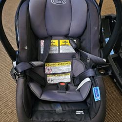 Graco Snugride Snugfit 35 Infant Car Seat With Anti-rebound Bar. 