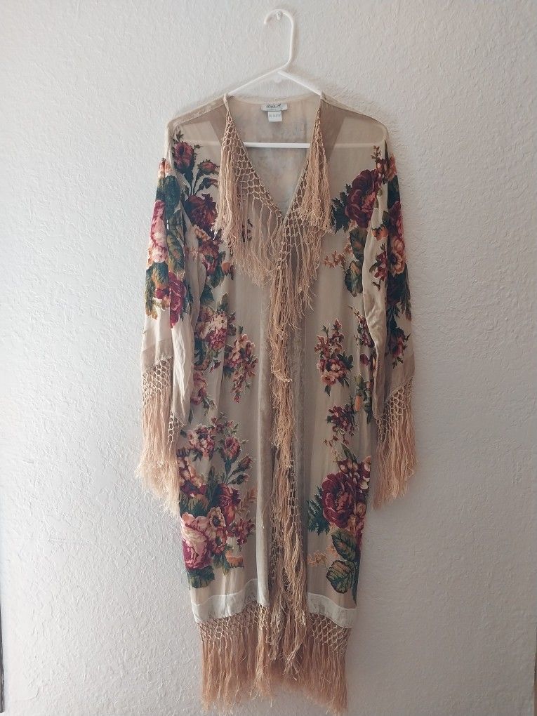 Velvet Robe Coverup S M L