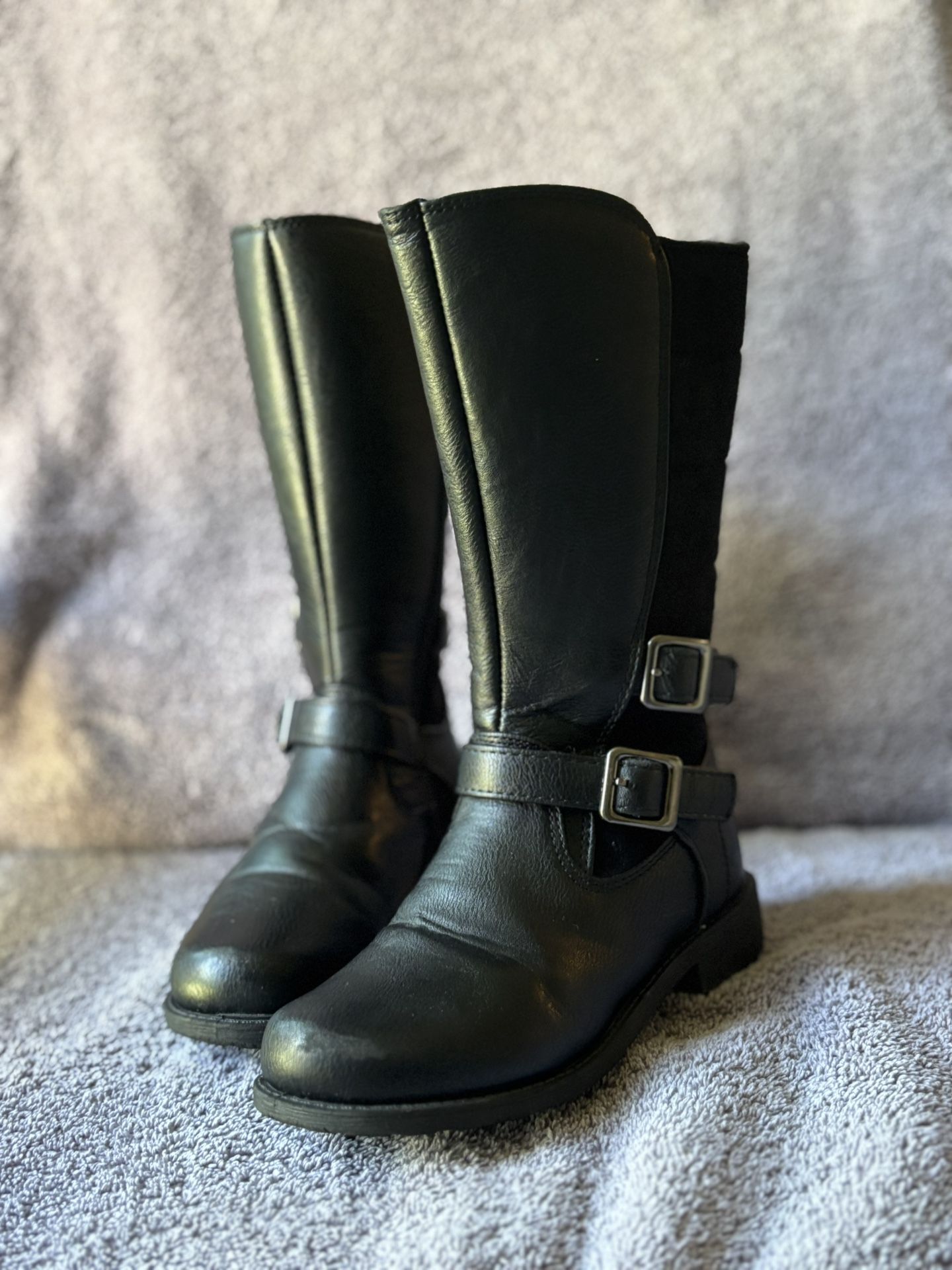 Girls Black Boots