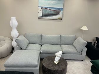 🛑NEW! Grey Cloud 4pc Sectional Couch
