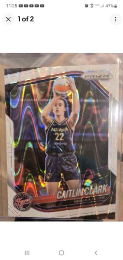 Caitlin Clark 2025 Panini WNBA White Seismic Prizm Indiana Fever #22