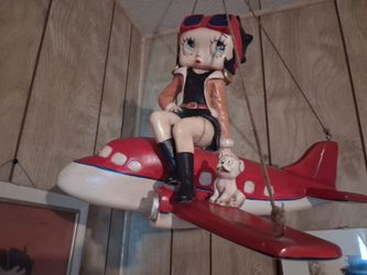 Betty boop hanging air plane