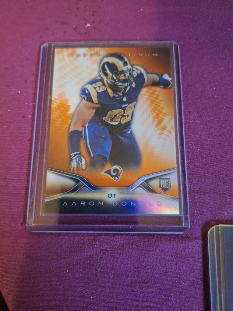 2014 Arron Donald Platinum Orange Refractor Rookie #112