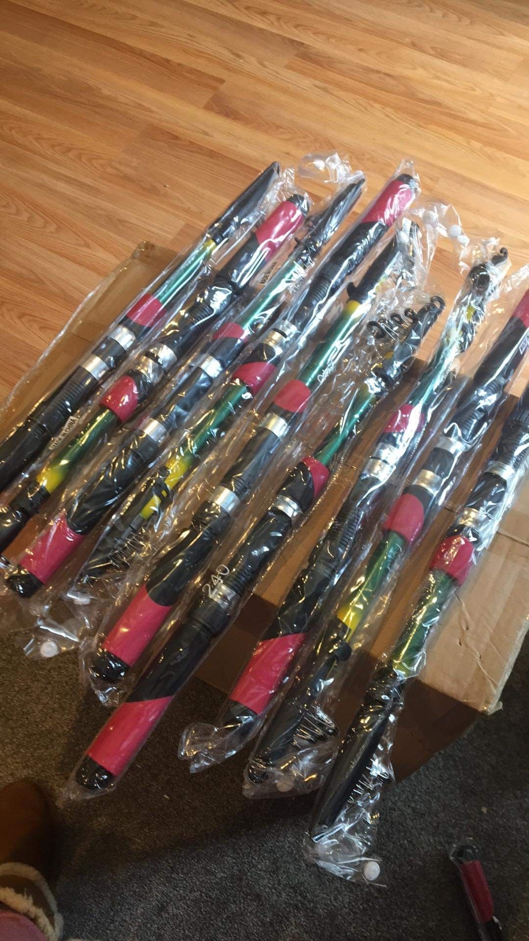 Good quality fishing rods and rails