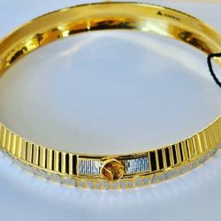 Mercedes-Benz Design Pure 22k Gold Plated Kada For MENS