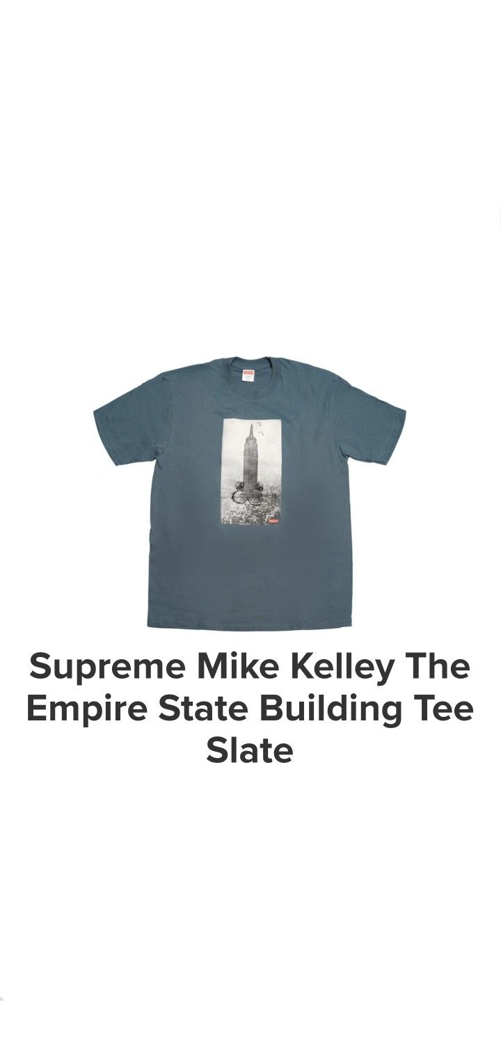 Supreme FW18 Mike Kelley Empire State T-shirt