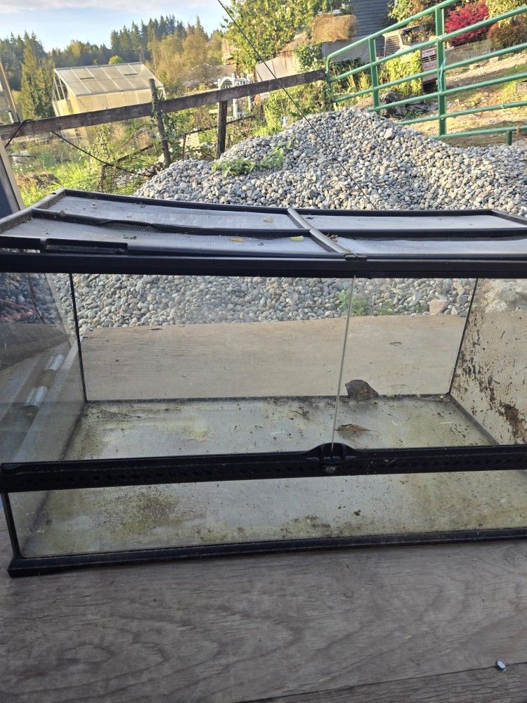 Large Double Door Glass Terrarium