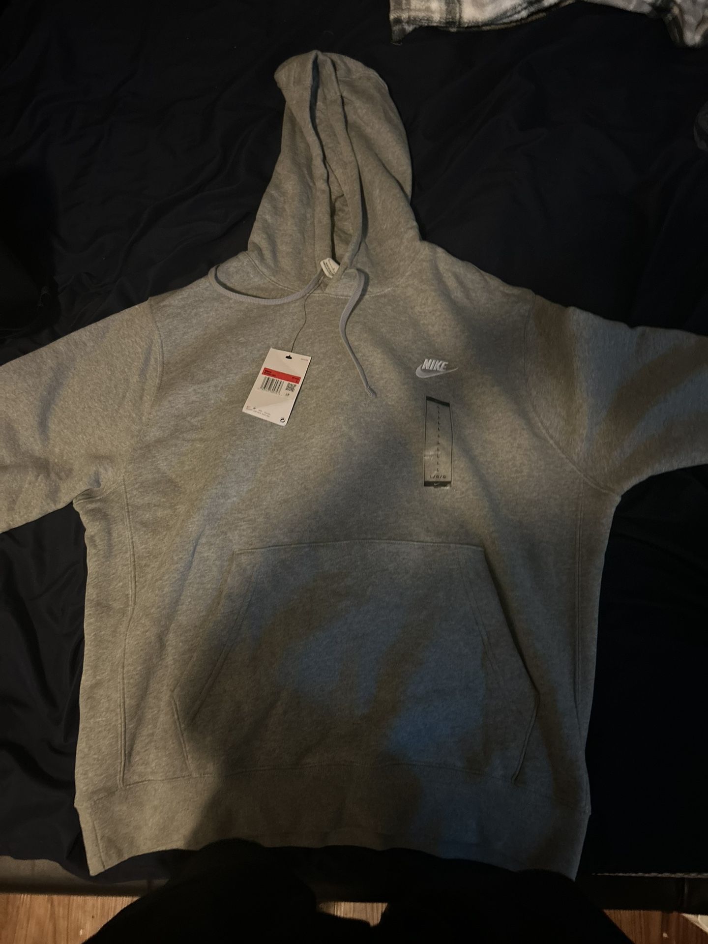 GREY NIKE HOODIE $70