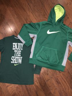 Boys sz L/XL NIKE Hoodie & Long Sleeved Tee