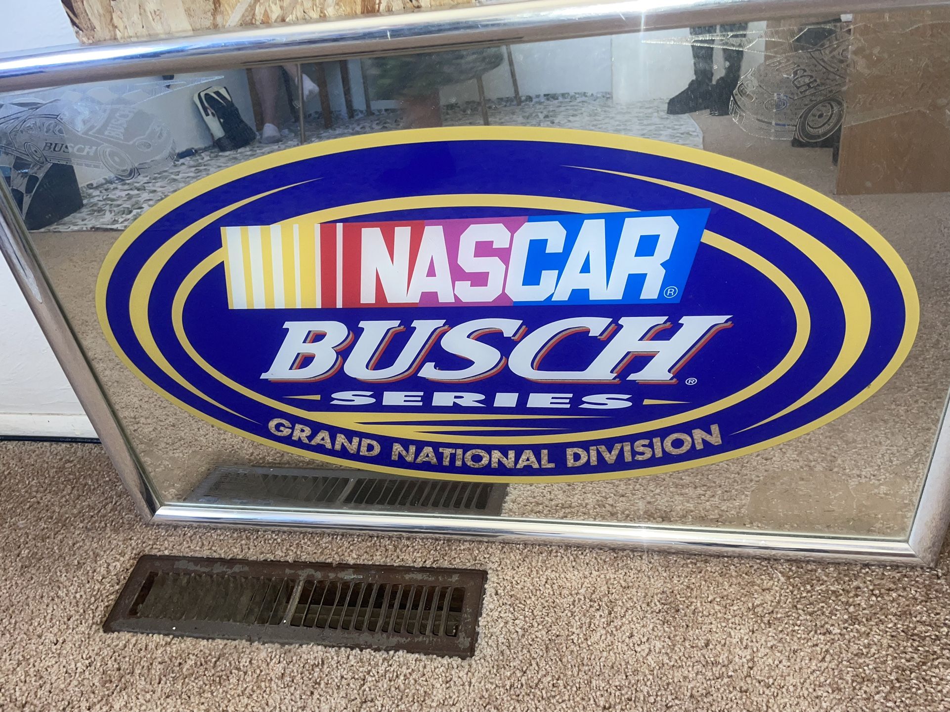 Nascar Glass Mirror And Picture With Frames