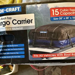 Brand new water resistant roof top cargo carrier