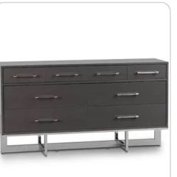 Grey Silver Dresser From City Furniture 