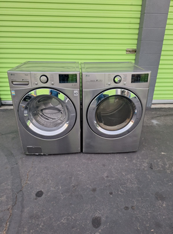LG Washer & Dryer Set Stainless Steel FrontLoad