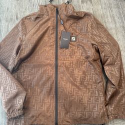 Fendi Windbreaker Brown Size L