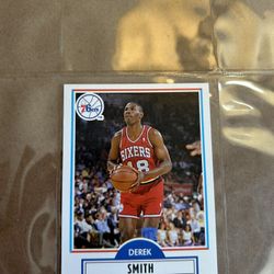 Derek Smith Philadelphia 76ers Trading Card