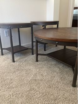 Cofee table and end table set
